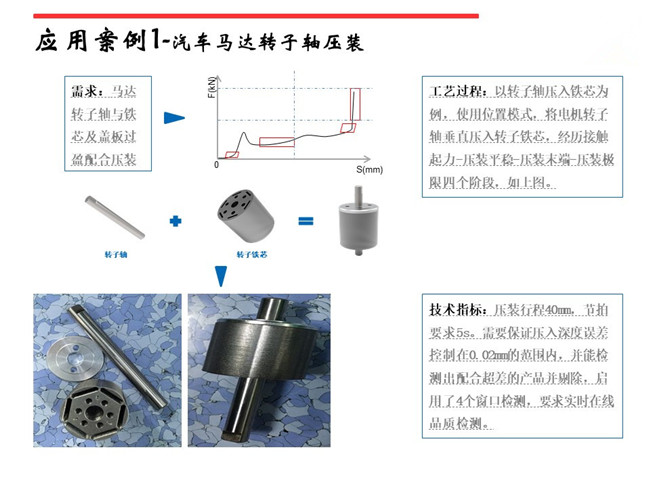 深圳伺服壓力機在馬達、電機、軸承壓裝上的應(yīng)用